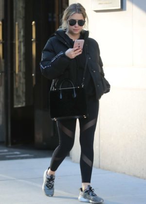 Ashley Benson in Spandex - Out and about in NYC